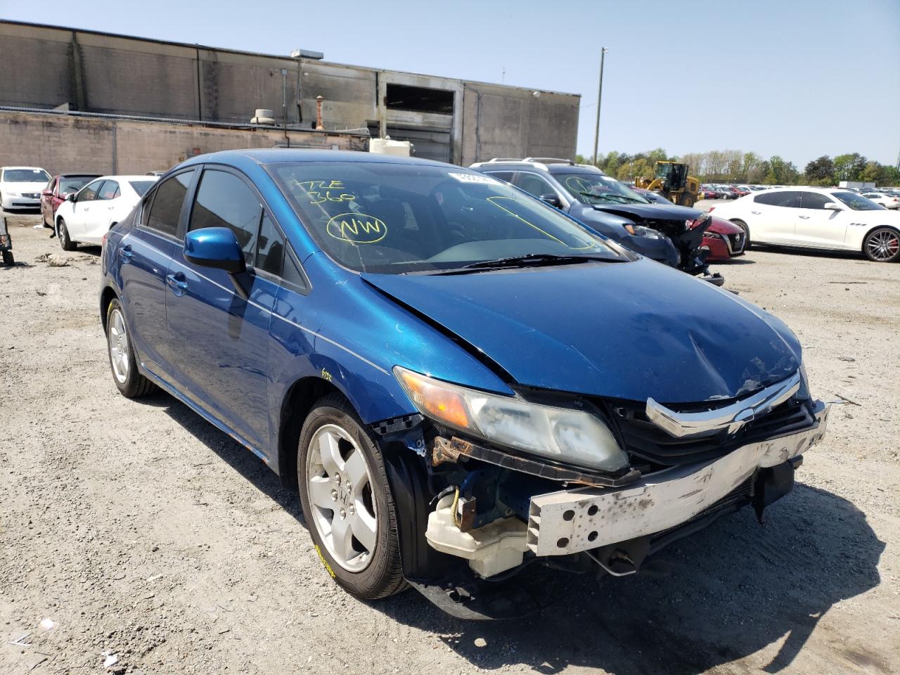 HONDA CIVIC LX 2012 with VIN 19XFB2F54CE062919 - Photo from auction