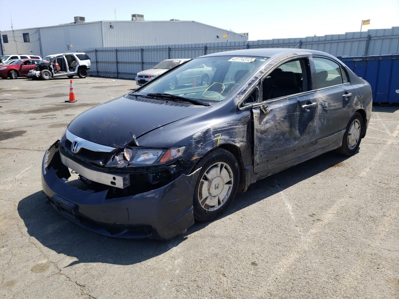 Photo 2 from auction – 2010 HONDA CIVIC HYBR with VIN JHMFA3F23AS006297