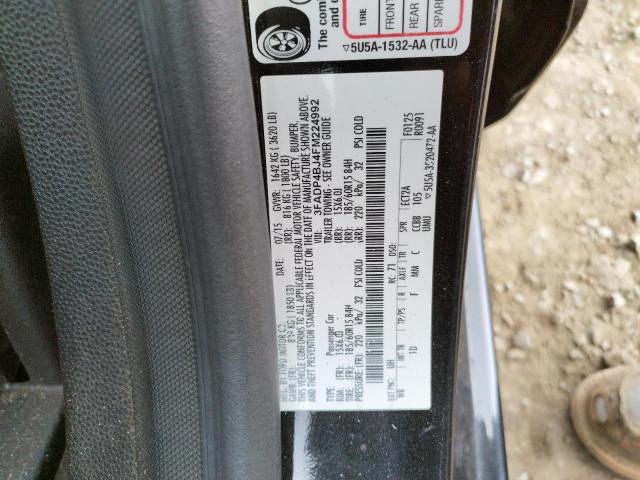 Photo 10 from auction – 2015 FORD FIESTA SE with VIN 3FADP4BJ4FM224992