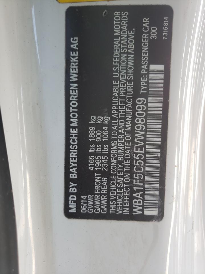 Photo 19 from auction – 2014 BMW 228 I with VIN WBA1F5C55EVW98099