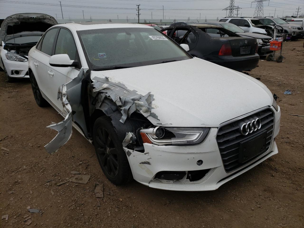 AUDI A4 PREMIUM 2013 with VIN WAUBFAFL6DN004641 - Photo from auction
