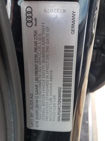 Photo 10 from auction – 2016 AUDI A6 PREMIUM with VIN WAUFGAFC7GN086902