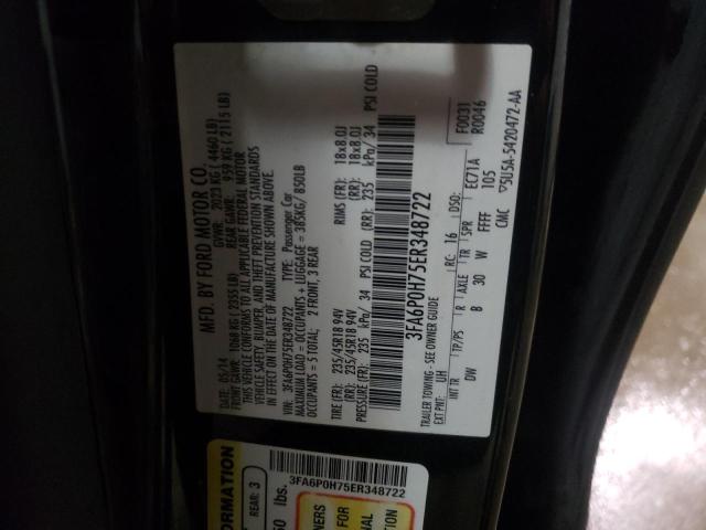 Photo 10 from auction – 2014 FORD FUSION SE with VIN 3FA6P0H75ER348722