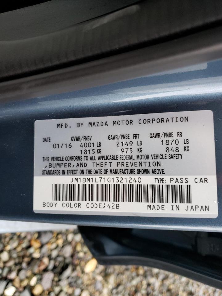 Photo 10 from auction – 2016 MAZDA 3 TOURING with VIN JM1BM1L71G1321240