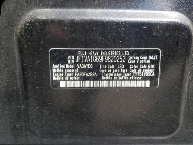 Photo 10 from auction – 2015 SUBARU WRX LIMITE with VIN JF1VA1G69F9820252