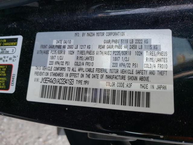 Photo 10 from auction – 2010 MAZDA CX-7 with VIN JM3ER4W3XA0334193
