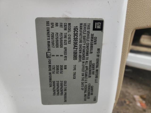 Photo 10 from auction – 2010 CHEVROLET SILVERADO with VIN 1GCSCSE06AZ106065