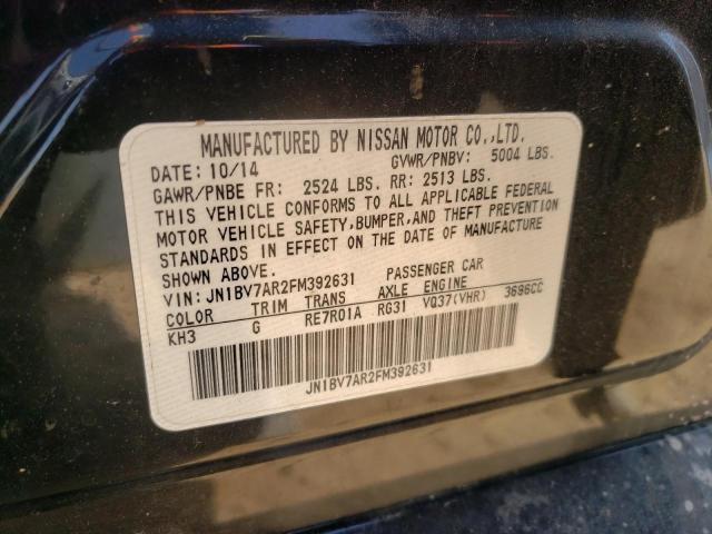 Photo 10 from auction – 2015 INFINITI Q50 BASE with VIN JN1BV7AR2FM392631