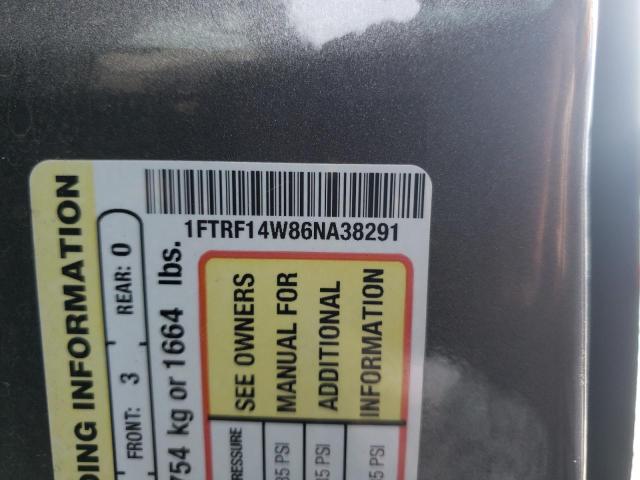 Photo 10 from auction – 2006 FORD F150 with VIN 1FTRF14W86NA38291