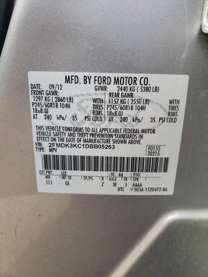 Photo 10 from auction – 2013 FORD EDGE LIMIT with VIN 2FMDK3KC1DBB05263