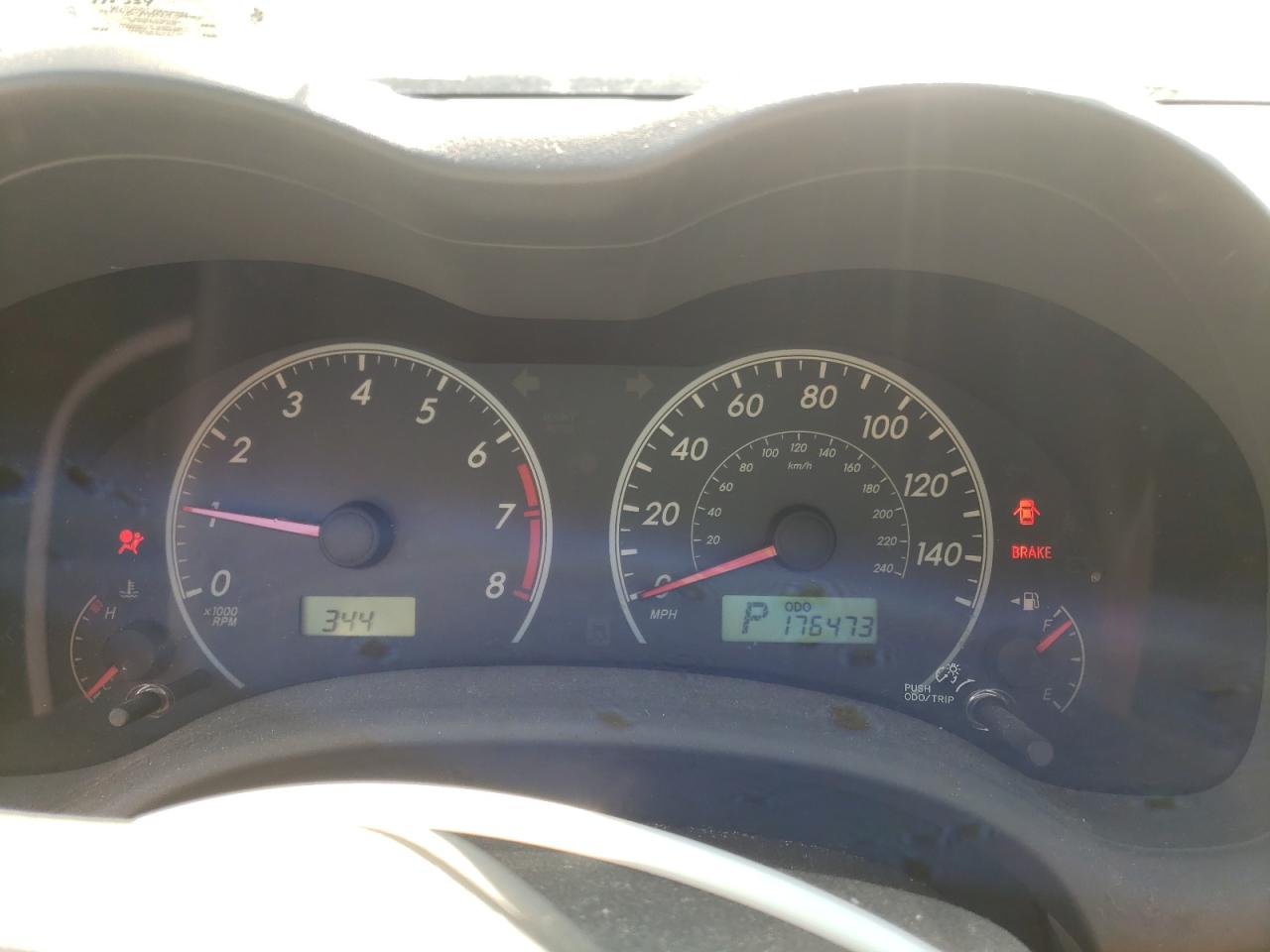 Photo 8 from auction – 2009 TOYOTA COROLLA BA with VIN JTDBL40E69J050900