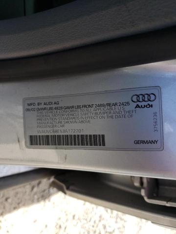 Photo 10 from auction – 2003 AUDI A4 1.8T AV with VIN WAUVC68E53A172701