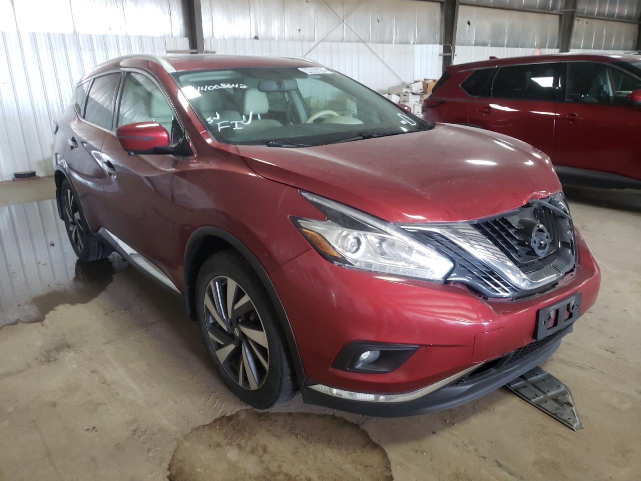 NISSAN MURANO S 2016 with VIN 5N1AZ2MH5GN129883 - Photo from auction