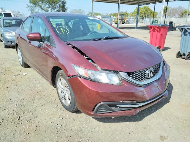 Photo 1 from auction – 2014 HONDA CIVIC LX with VIN 19XFB2F58EE262088