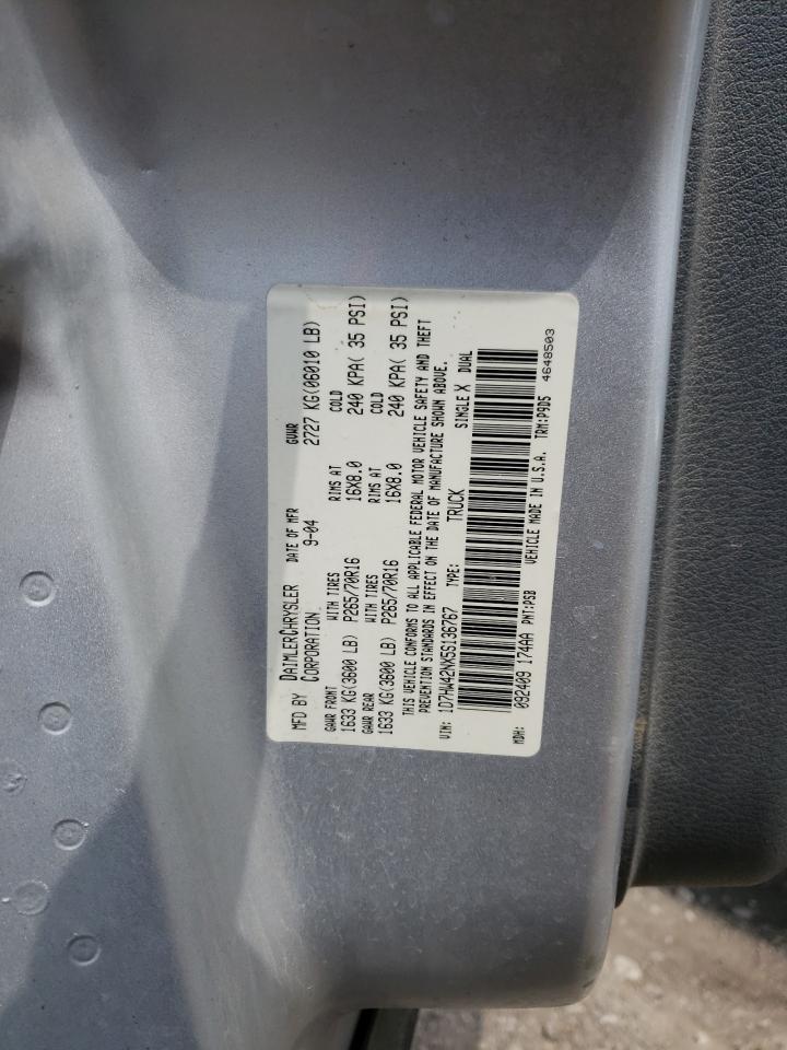 Photo 10 from auction – 2005 DODGE DAKOTA SLT with VIN 1D7HW42NX5S136767