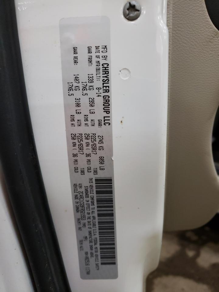 Photo 10 from auction – 2015 CHRYSLER TOWN & COU with VIN 2C4RC1CG9FR521553