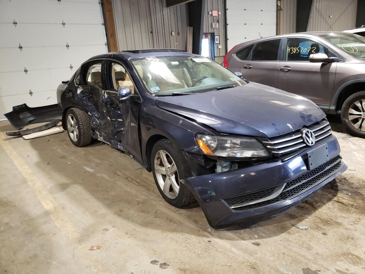 VOLKSWAGEN PASSAT SE 2013 with VIN 1VWBP7A38DC004286 - Photo from auction