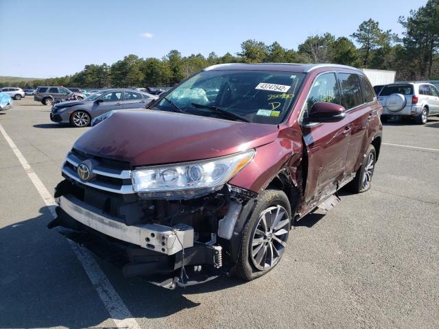 Photo 2 from auction – 2018 TOYOTA HIGHLANDER with VIN 5TDKZRFH3JS250900