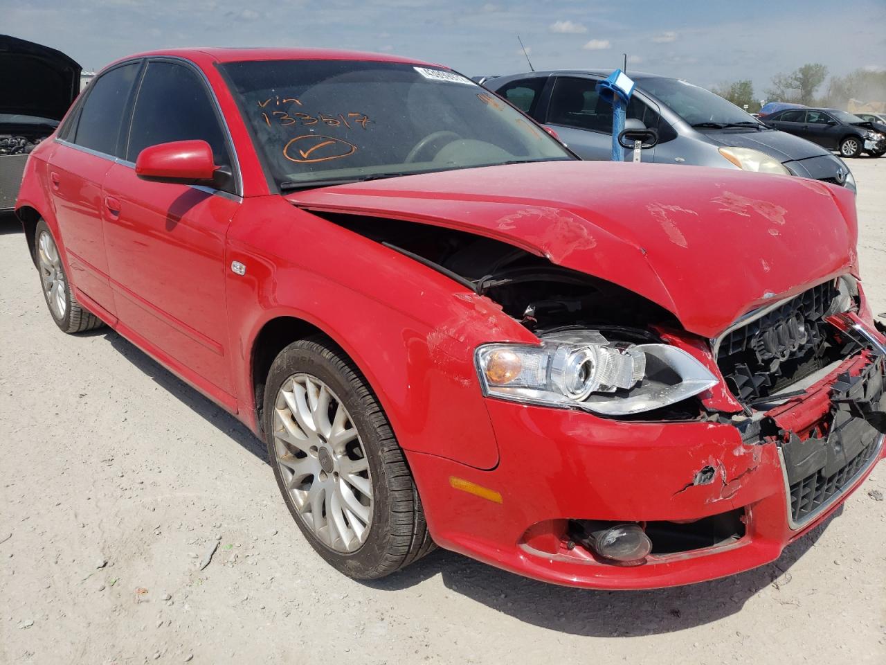 AUDI A4 2.0T QU 2008 with VIN WAUDF78E48A133517 - Photo from auction