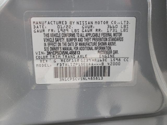 Photo 10 from auction – 2022 NISSAN KICKS with VIN 3N1CP5CV5NL485813