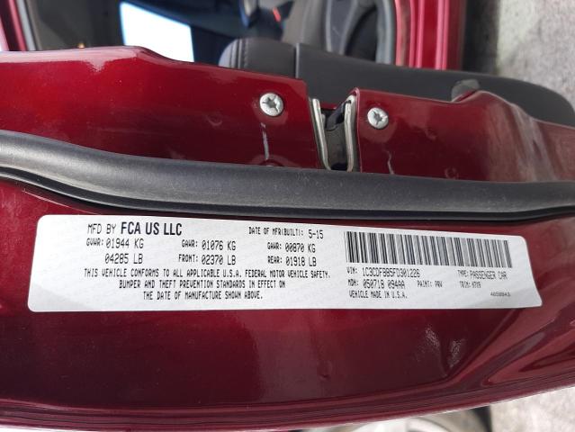 Photo 10 from auction – 2015 DODGE DART SXT with VIN 1C3CDFBB5FD301226
