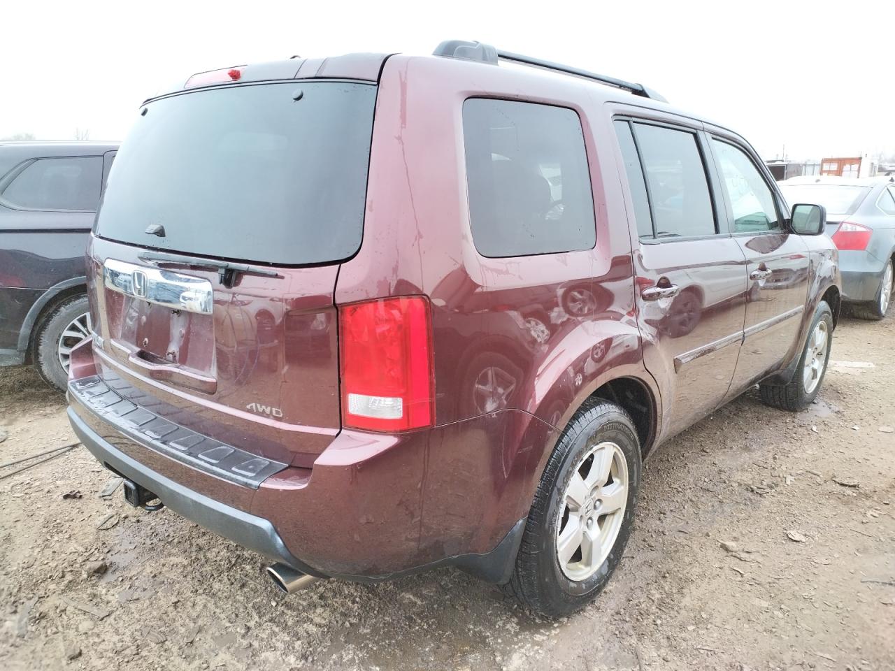 Photo 4 from auction – 2009 HONDA PILOT EXL with VIN 5FNYF48509B017470