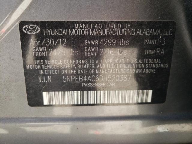 Photo 10 from auction – 2013 HYUNDAI SONATA GLS with VIN 5NPEB4AC6DH520387