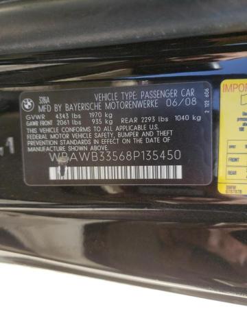 Photo 10 from auction – 2008 BMW 328 I with VIN WBAWB33568P135450