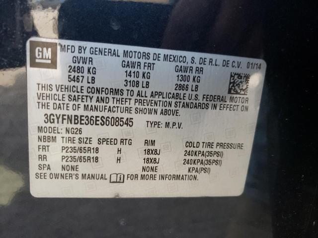 Photo 10 from auction – 2014 CADILLAC SRX LUXURY with VIN 3GYFNBE36ES608545