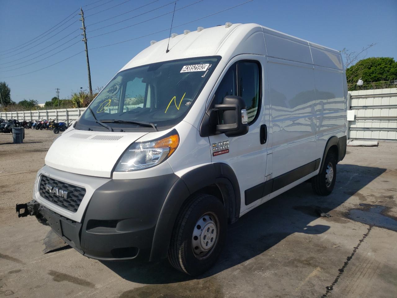 Photo 2 from auction – 2019 RAM PROMASTER with VIN 3C6TRVBG4KE554069