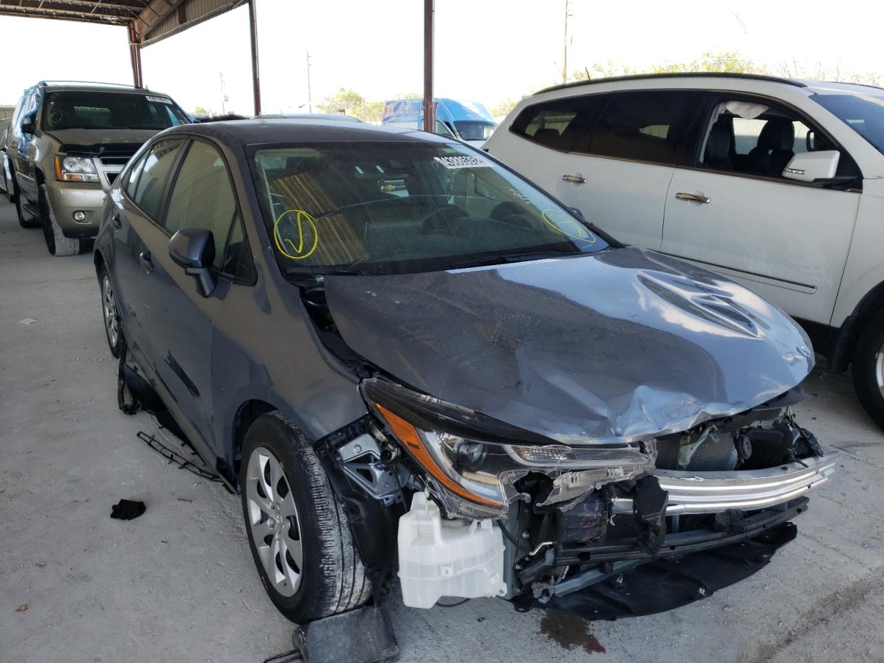 TOYOTA COROLLA LE 2021 with VIN 5YFEPMAE6MP200816 - Photo from auction