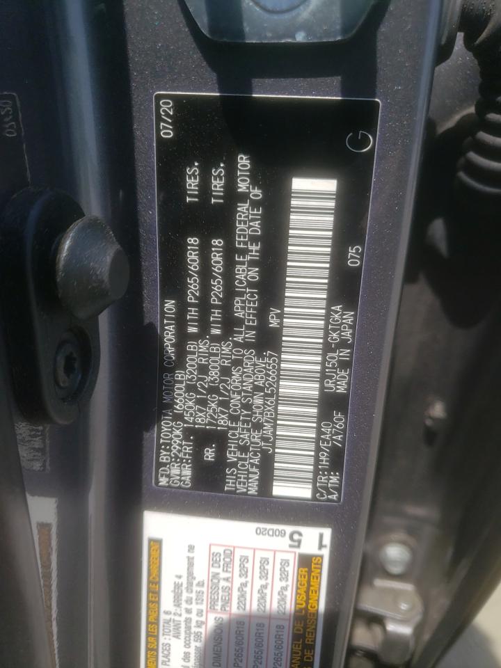 Photo 10 from auction – 2020 LEXUS GX 460 PRE with VIN JTJAM7BX6L5266557