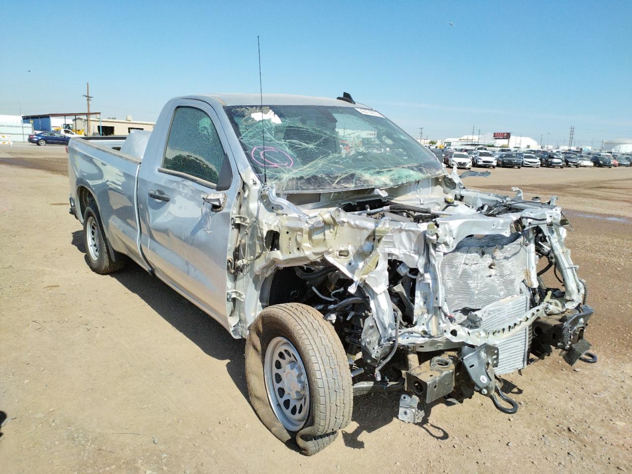 CHEVROLET SILVERADO 2021 with VIN 3GCNYAEK5MG401916 - Photo from auction