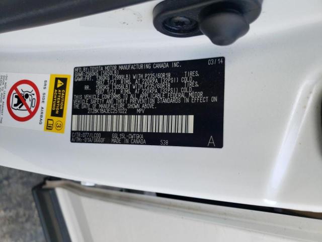 Photo 10 from auction – 2014 LEXUS RX 350 BAS with VIN 2T2BK1BA3EC251022