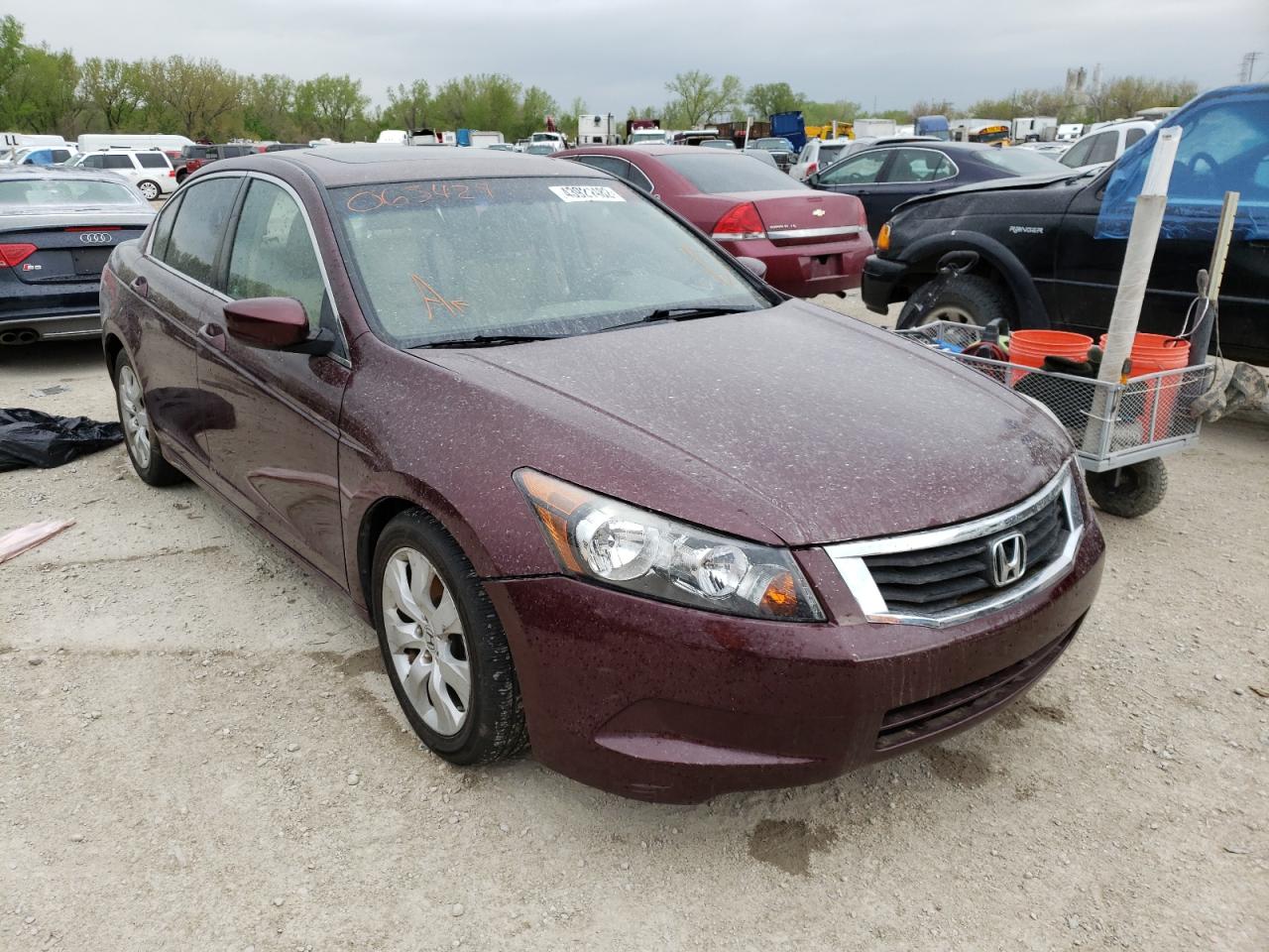 HONDA ACCORD EX 2010 with VIN 1HGCP2F74AA063429 - Photo from auction