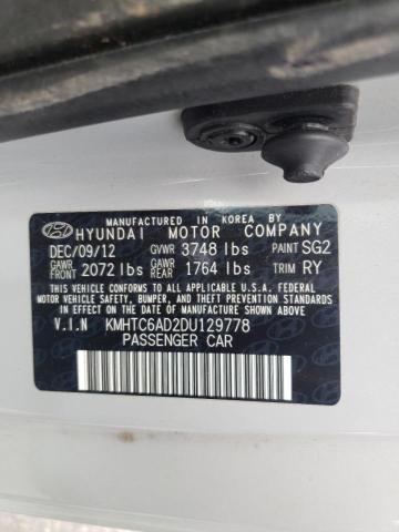 Photo 10 from auction – 2013 HYUNDAI VELOSTER with VIN KMHTC6AD2DU129778
