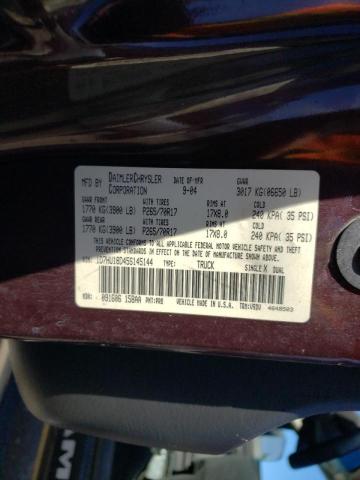 Photo 10 from auction – 2005 DODGE RAM 1500 S with VIN 1D7HU18D45S145144