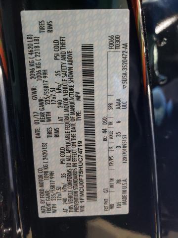 Photo 10 from auction – 2017 FORD ESCAPE S with VIN 1FMCU0F75HUC74719