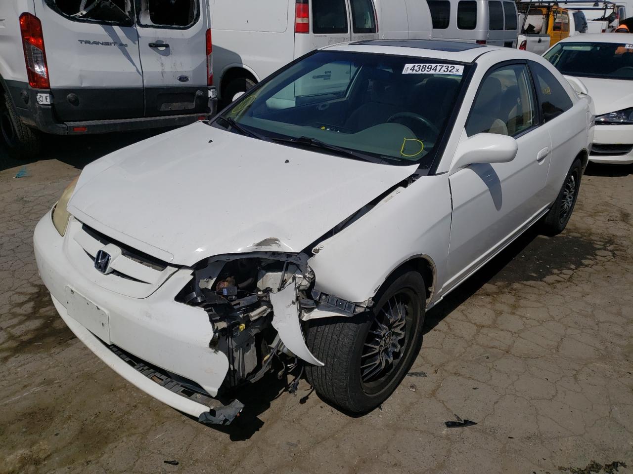 Photo 2 from auction – 2002 HONDA CIVIC EX with VIN 1HGEM229X2L066737