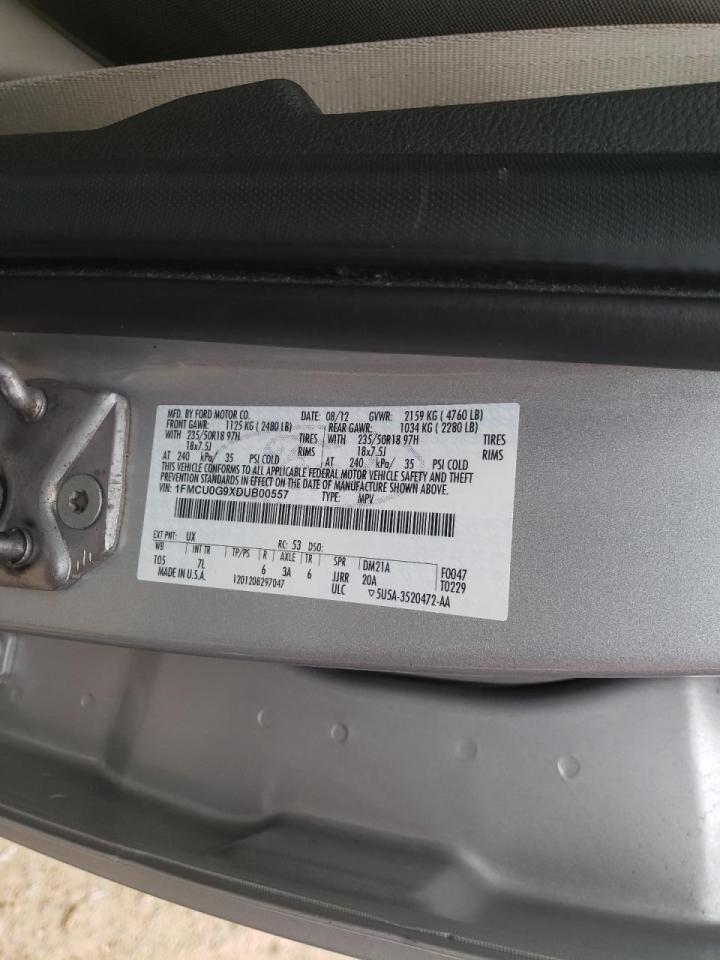 Photo 10 from auction – 2013 FORD ESCAPE SE with VIN 1FMCU0G9XDUB00557