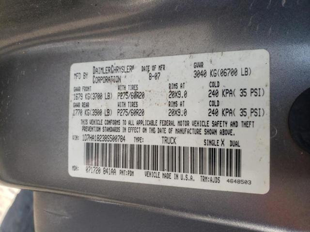 Photo 10 from auction – 2008 DODGE RAM 1500 S with VIN 1D7HA18238S500784