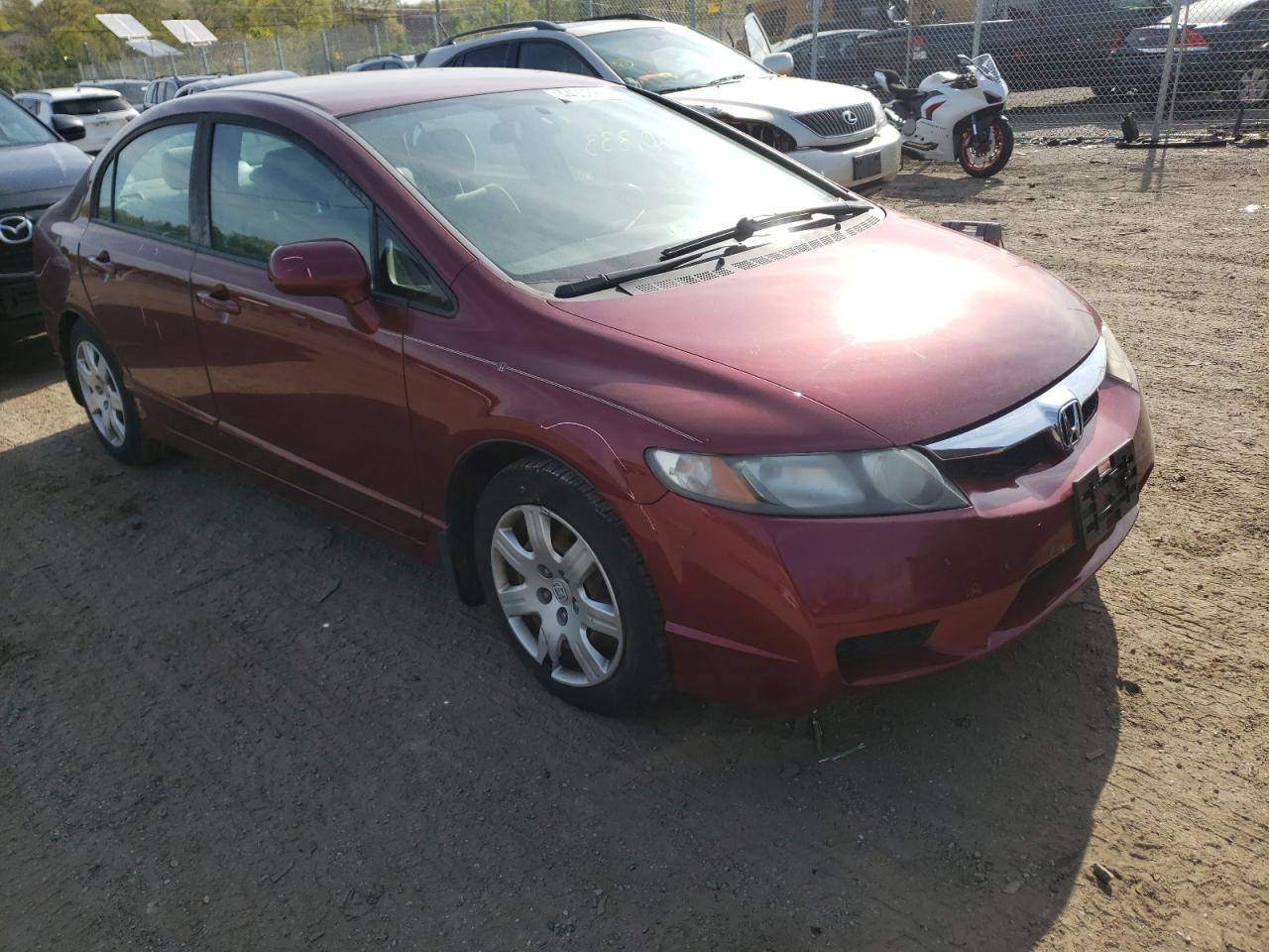 HONDA CIVIC LX 2011 with VIN 19XFA1F55BE000330 - Photo from auction