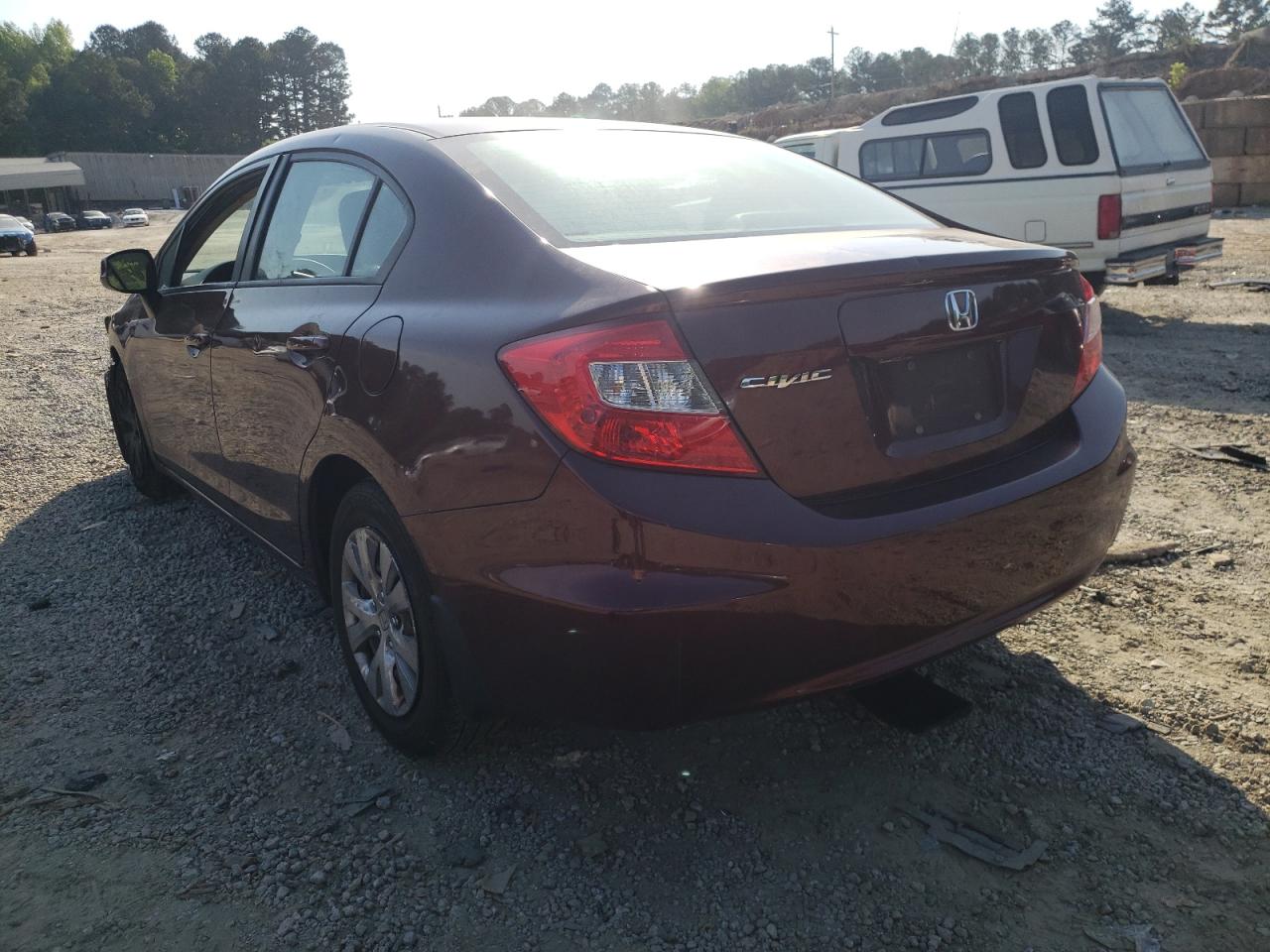 Photo 3 from auction – 2012 HONDA CIVIC LX with VIN 19XFB2F55CE104952