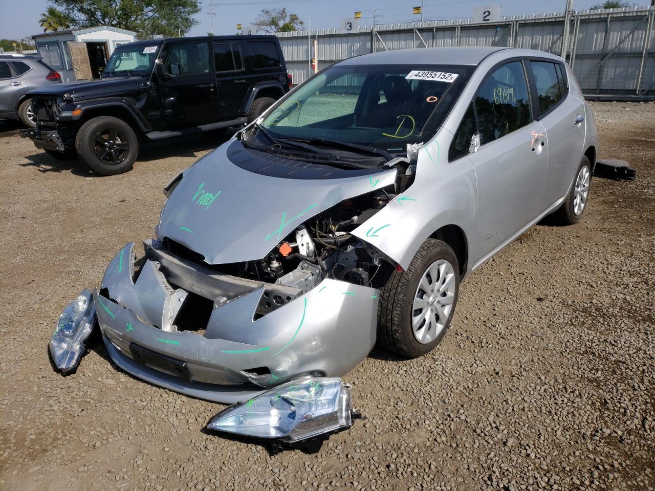 Photo 2 from auction – 2014 NISSAN LEAF S with VIN 1N4AZ0CP1EC340014