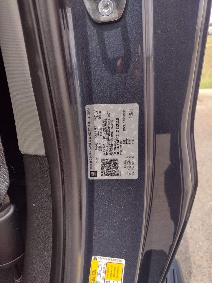 Photo 10 from auction – 2020 CHEVROLET SILVERADO with VIN 3GCNYAEF4LG112110