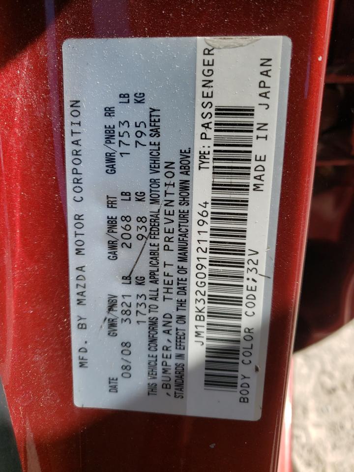 Photo 10 from auction – 2009 MAZDA 3 I with VIN JM1BK32G091211964