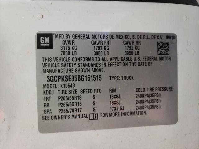 Photo 10 from auction – 2011 CHEVROLET SILVERADO with VIN 3GCPKSE35BG161515