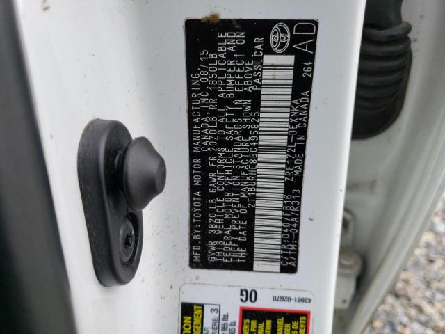 Photo 10 from auction – 2016 TOYOTA COROLLA L with VIN 2T1BURHE8GC495825
