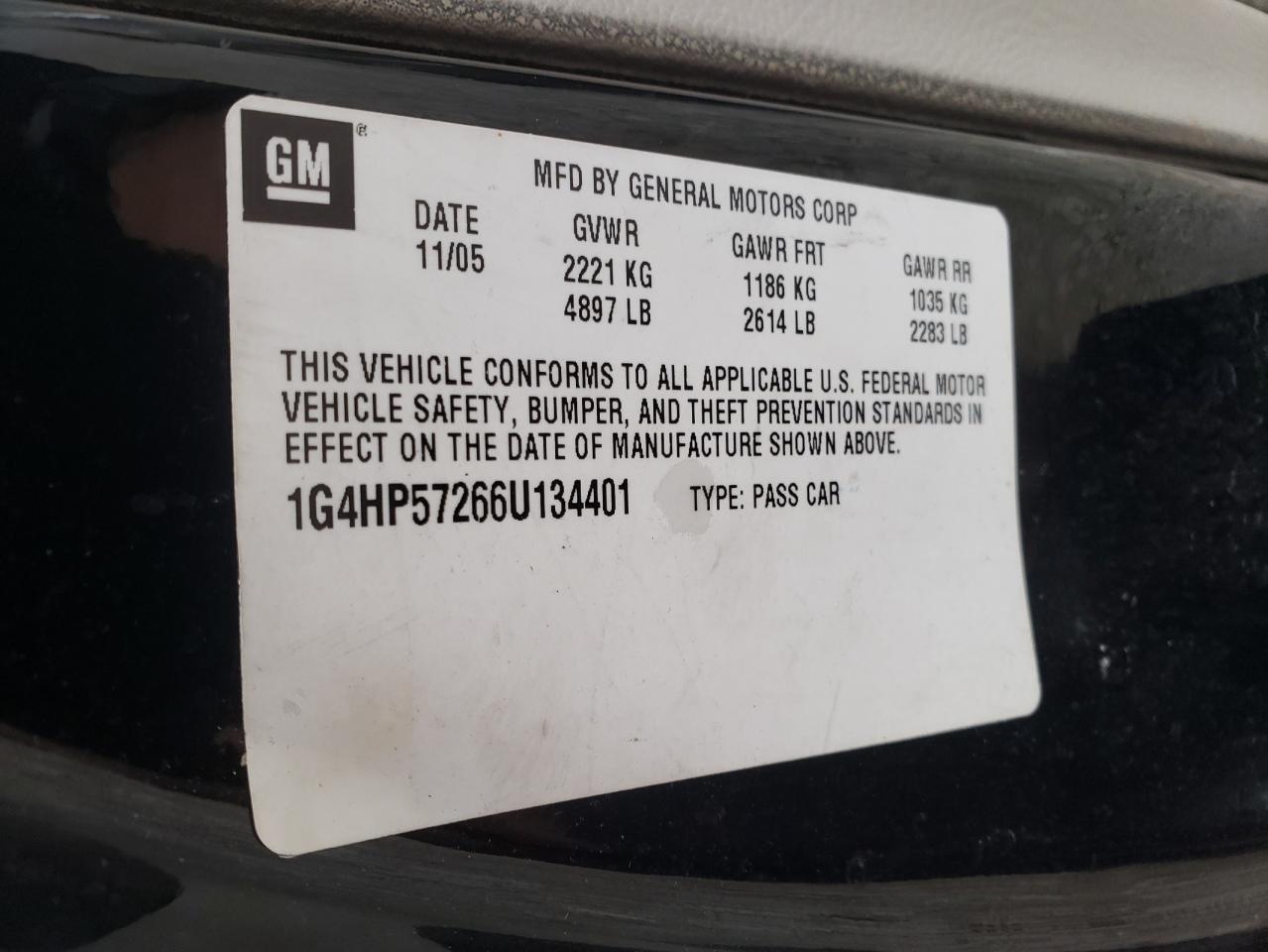 Photo 10 from auction – 2006 BUICK LUCERNE CX with VIN 1G4HP57266U134401