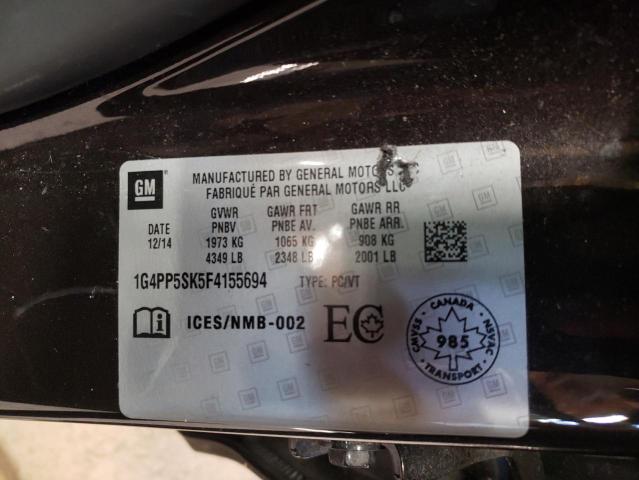 Photo 10 from auction – 2015 BUICK VERANO with VIN 1G4PP5SK5F4155694